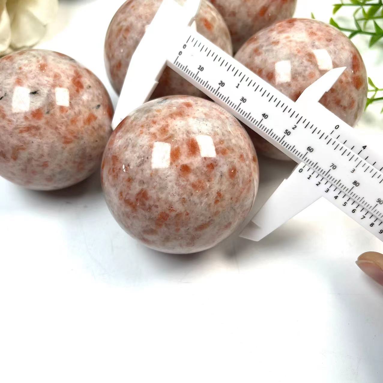 Golden Sunstone Spheres GEMROCKY-Spheres-