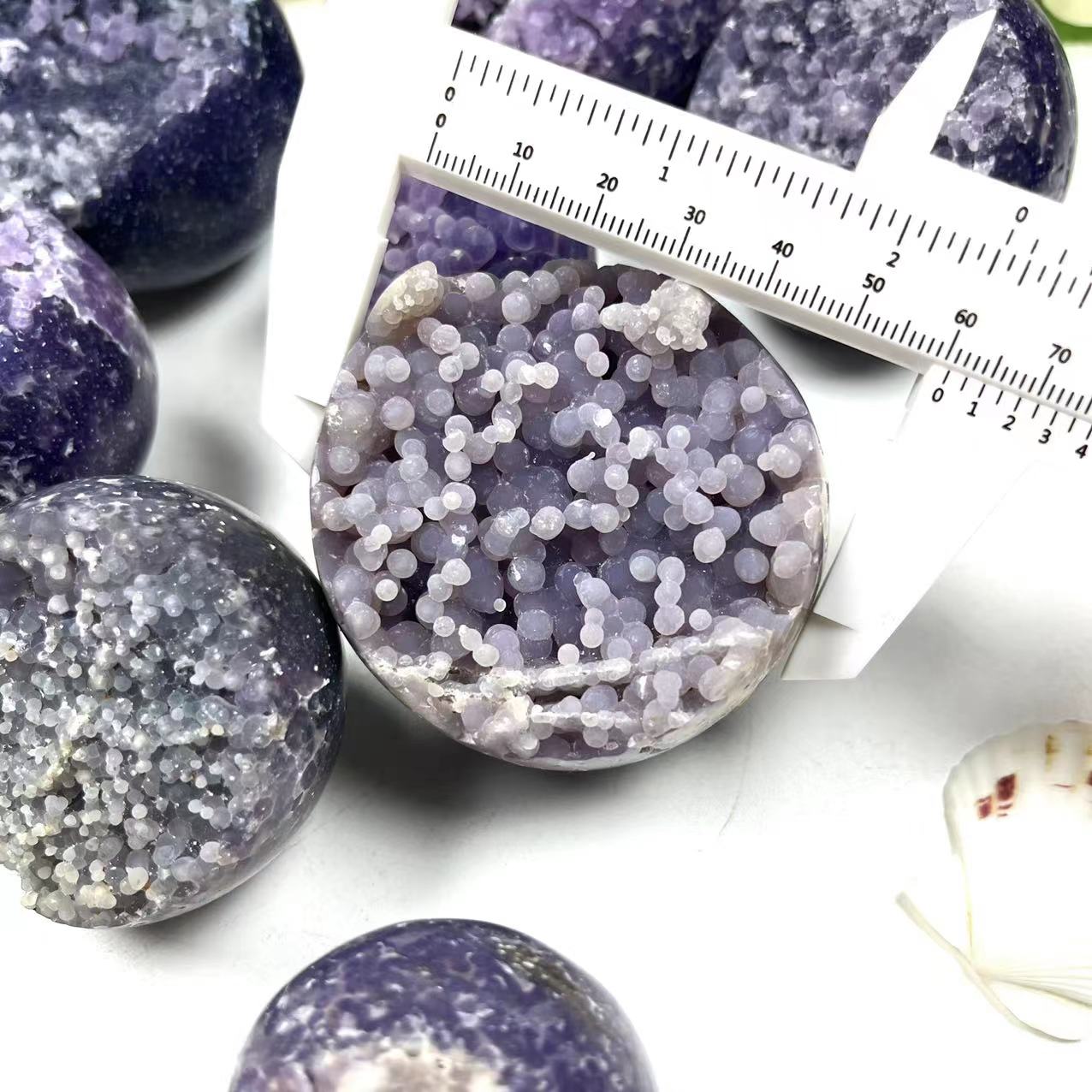 Grape Agate Spheres GEMROCKY-Spheres-