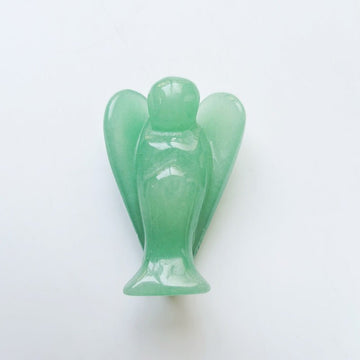 Green Aventurine Angel 2 Inch GEMROCKY-Carvings-