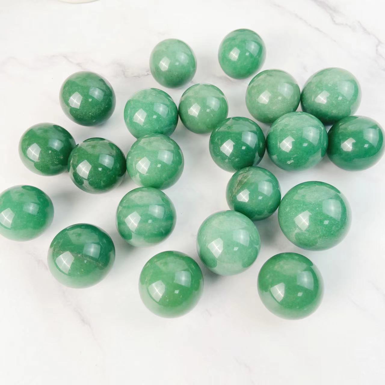 Green Aventurine Mini Spheres GEMROCKY-Spheres-