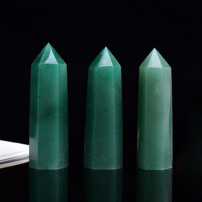 Green Aventurine Point Wands GEMROCKY-Point Wands-