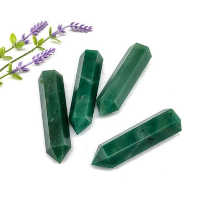 Green Aventurine Point Wands GEMROCKY-Point Wands-