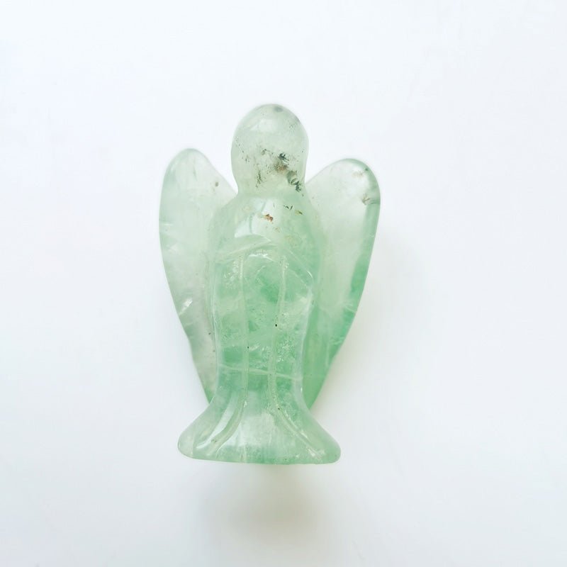 Green Fluorite Angel 2 Inch GEMROCKY-Carvings-