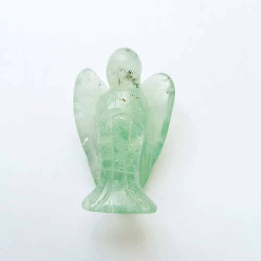 Green Fluorite Angel 2 Inch GEMROCKY-Carvings-