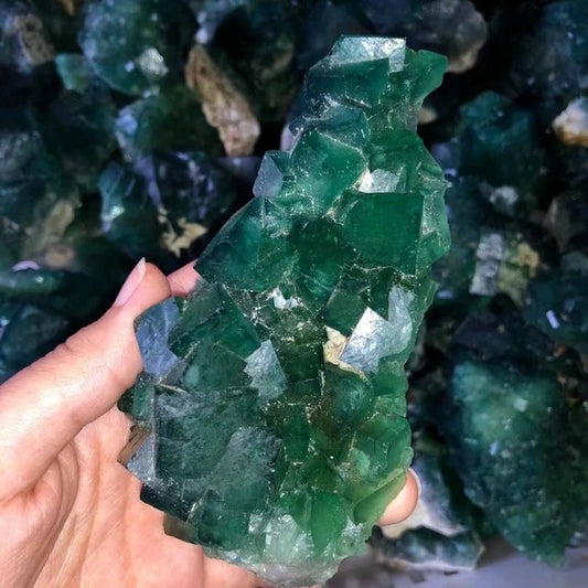 Green Fluorite Specimen GEMROCKY-Mineral Specimens-