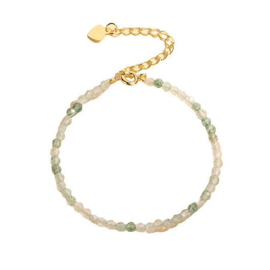 Green Strawberry Quartz Facet Bracelets GEMROCKY-Jewelry-