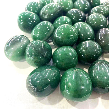 Green Strawberry Quartz Tumble Stones GEMROCKY-Tumbles-