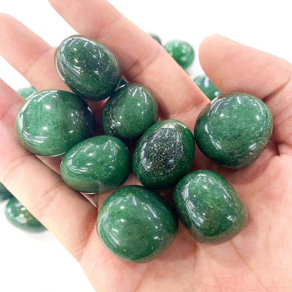 Green Strawberry Quartz Tumble Stones GEMROCKY-Tumbles-