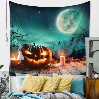 Halloween Holiday Background Cloth Horror Style Tapestry GEMROCKY-Decoration-