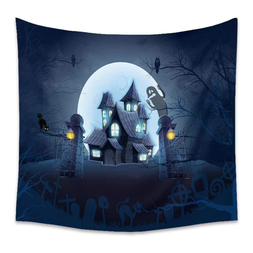 Halloween Holiday Background Cloth Horror Style Tapestry GEMROCKY-Decoration-73*95cm-1-