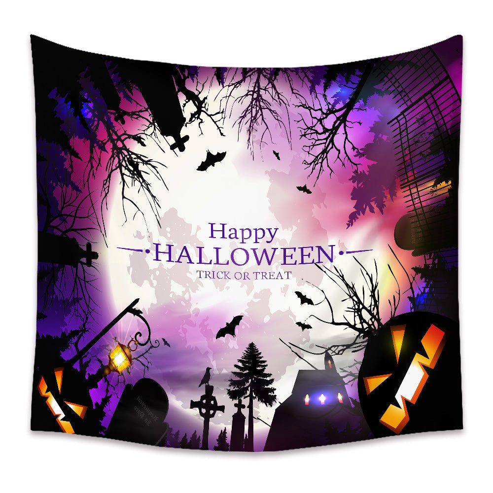 Halloween Holiday Background Cloth Horror Style Tapestry GEMROCKY-Decoration-73*95cm-16-