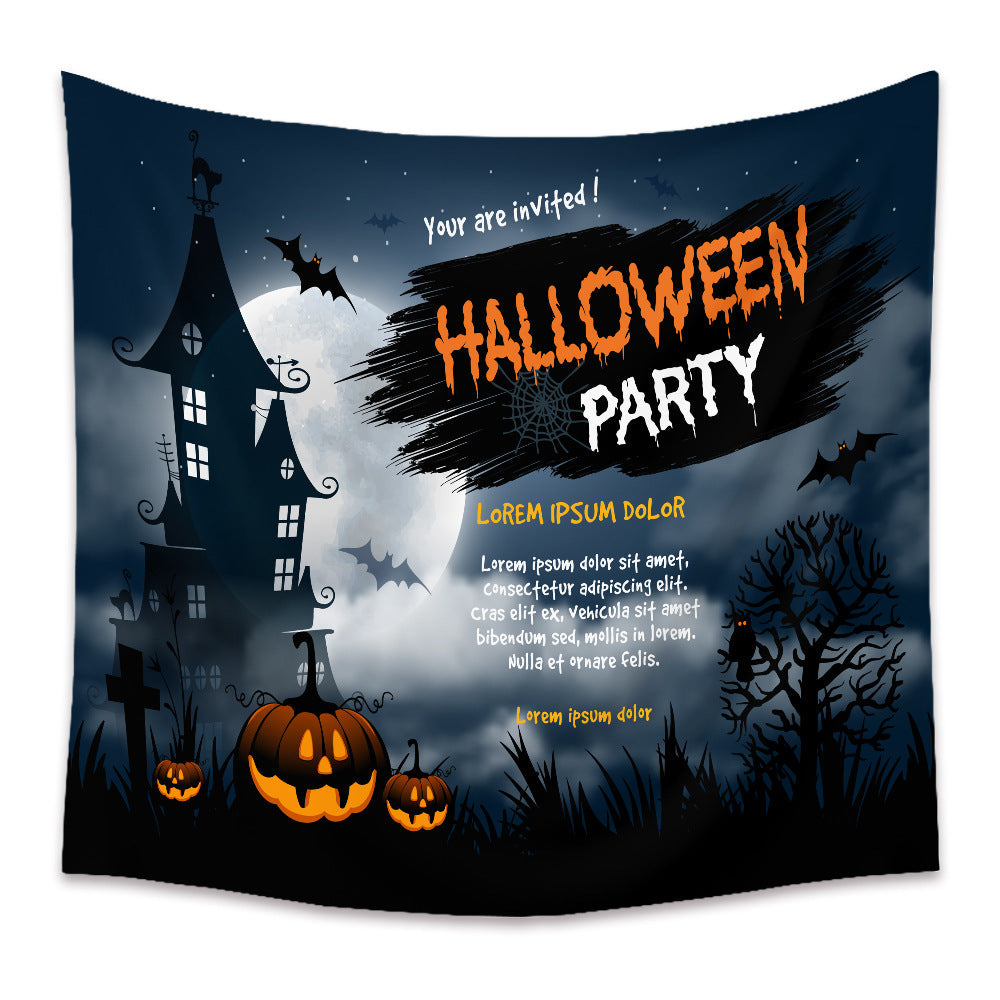 Halloween Holiday Background Cloth Horror Style Tapestry GEMROCKY-Decoration-73*95cm-2-