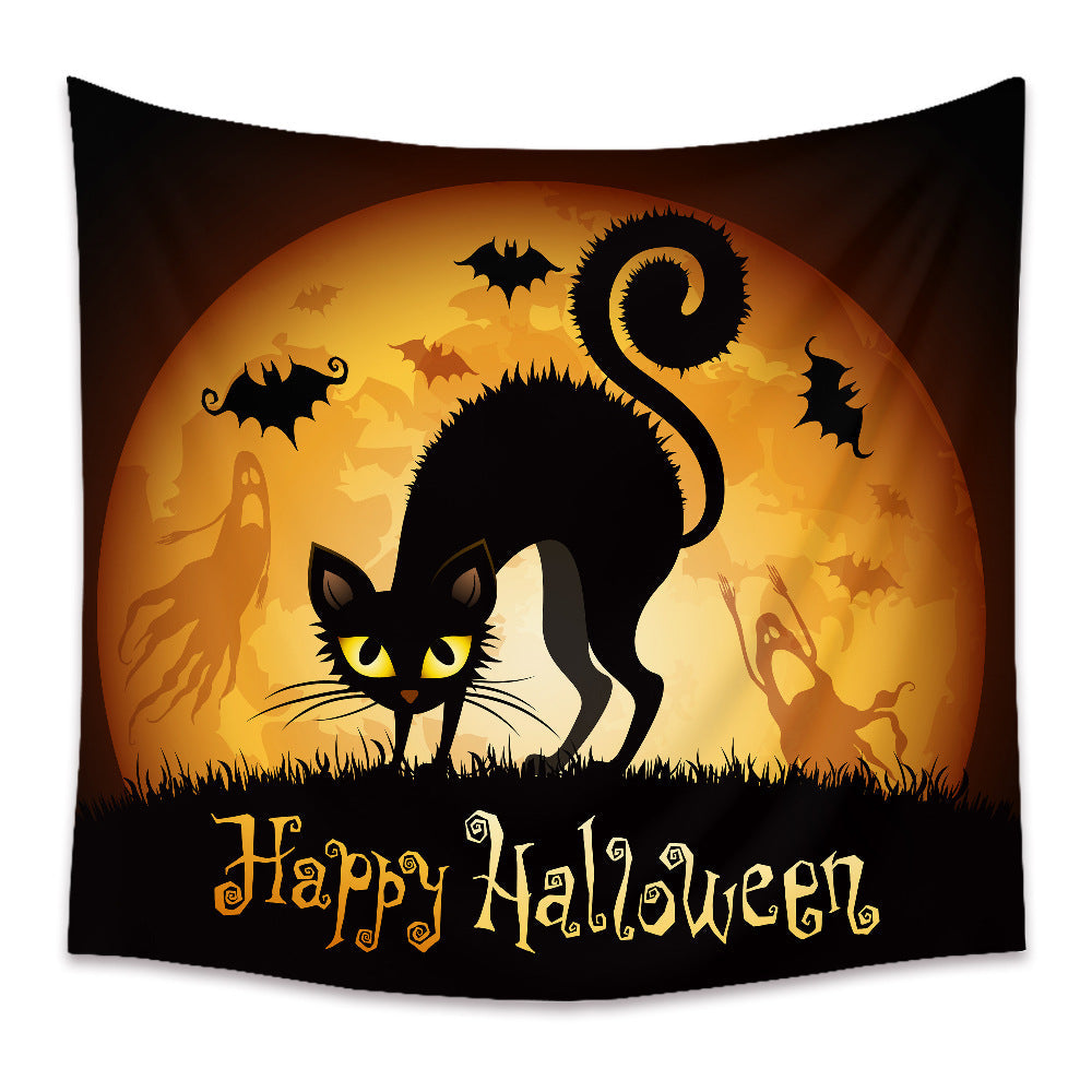 Halloween Holiday Background Cloth Horror Style Tapestry GEMROCKY-Decoration-73*95cm-20-