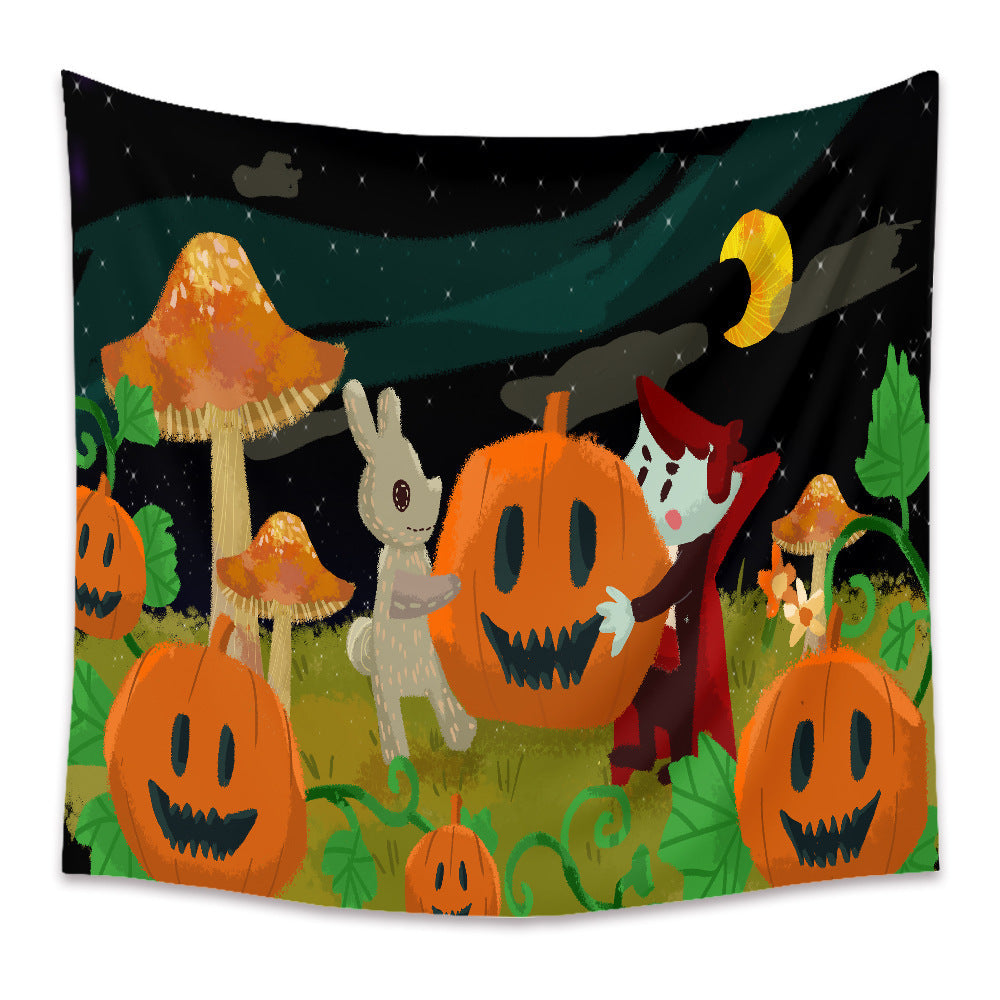 Halloween Holiday Background Cloth Horror Style Tapestry GEMROCKY-Decoration-73*95cm-3-