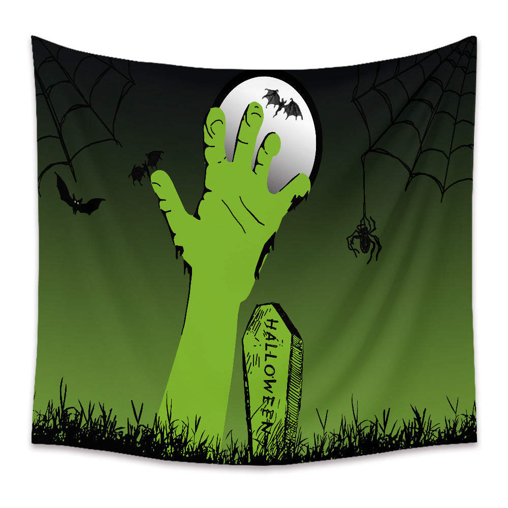 Halloween Holiday Background Cloth Horror Style Tapestry GEMROCKY-Decoration-73*95cm-6-