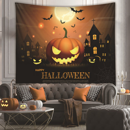 Halloween Holiday Background Cloth Horror Style Tapestry GEMROCKY-Decoration-