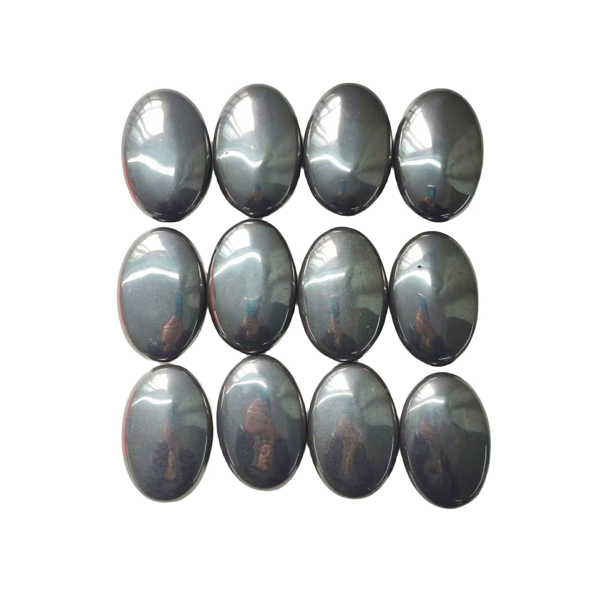 Hematite Palm Stones GEMROCKY-Carvings-