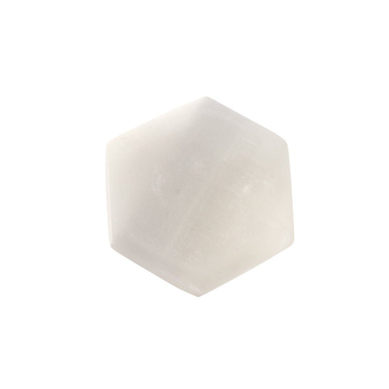 Hexagonal Selenite Orange White Plasterboard Ornaments GEMROCKY-Decoration-Orange Diameter 10*1cm-