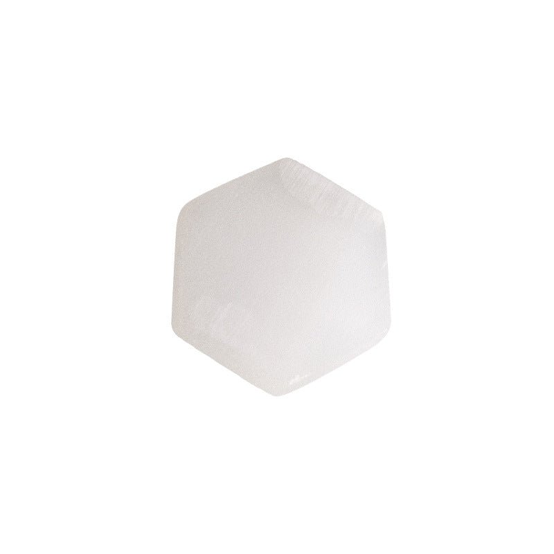 Hexagonal Selenite Orange White Plasterboard Ornaments GEMROCKY-Decoration-Orange Diameter 7.5*0.7cm-