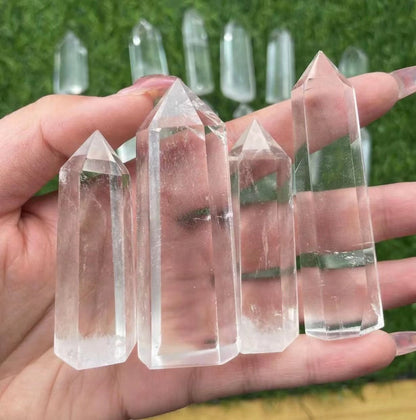 High Quality Clear Quartz Point Wands GEMROCKY-Point Wands-