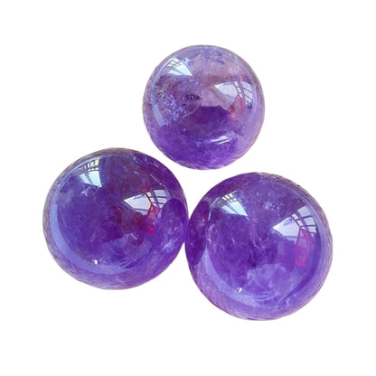 High Transpanrency Amethyst Spheres GEMROCKY-Spheres-