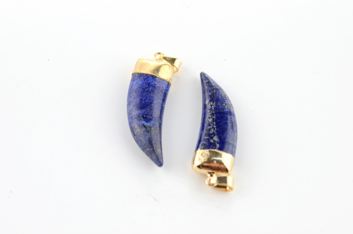 Horn Shape Crystal Pendants for Necklace GEMROCKY-Jewelry-Lapis Lazuli-