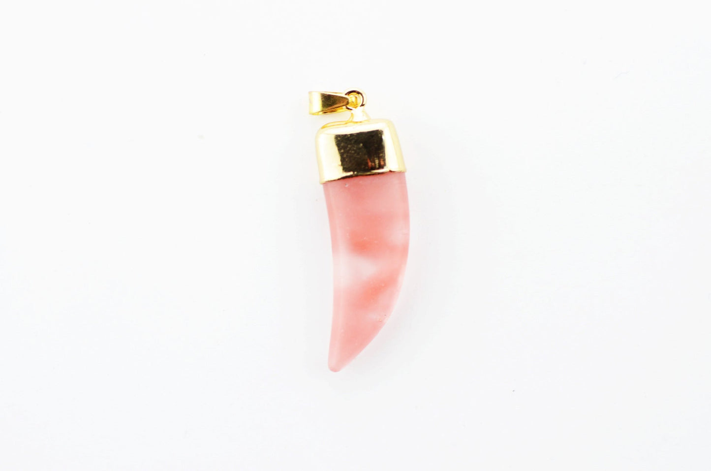 Horn Shape Crystal Pendants for Necklace GEMROCKY-Jewelry-Watermelon Red Stone-