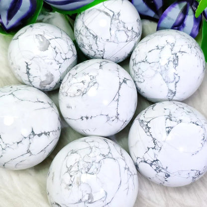 Howlite Spheres GEMROCKY-Spheres-