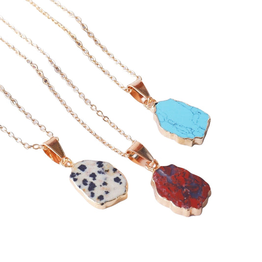 Irregular Rough Crystal Piece Pendant Necklaces GEMROCKY-Jewelry-