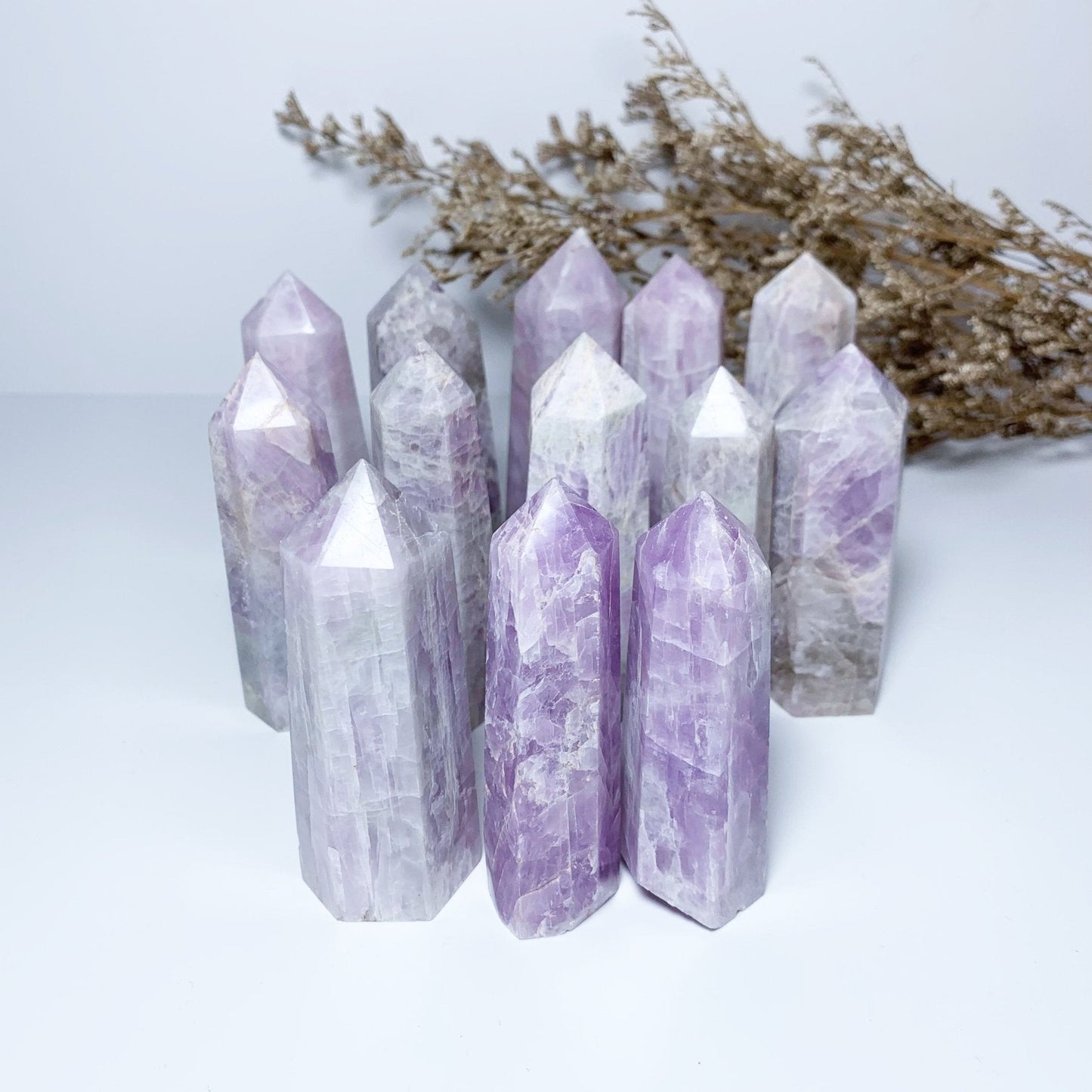 Kunzite Point Wands GEMROCKY-Point Wands-