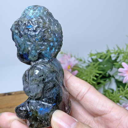 Labradorite Buddha Carvings GEMROCKY-Carvings-