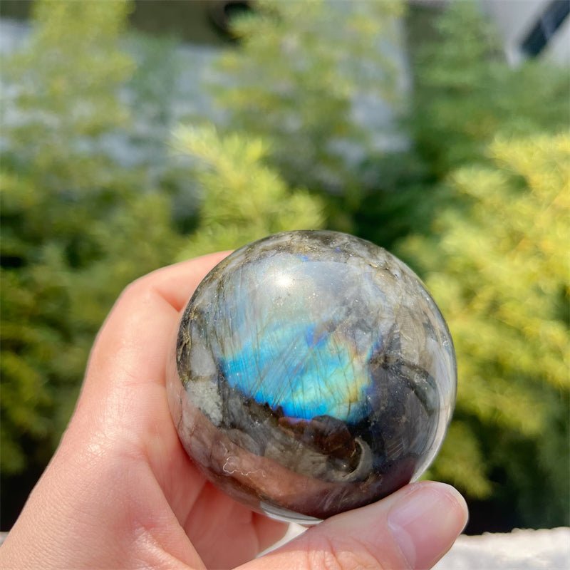 Labradorite High Flash Spheres GEMROCKY-Spheres-