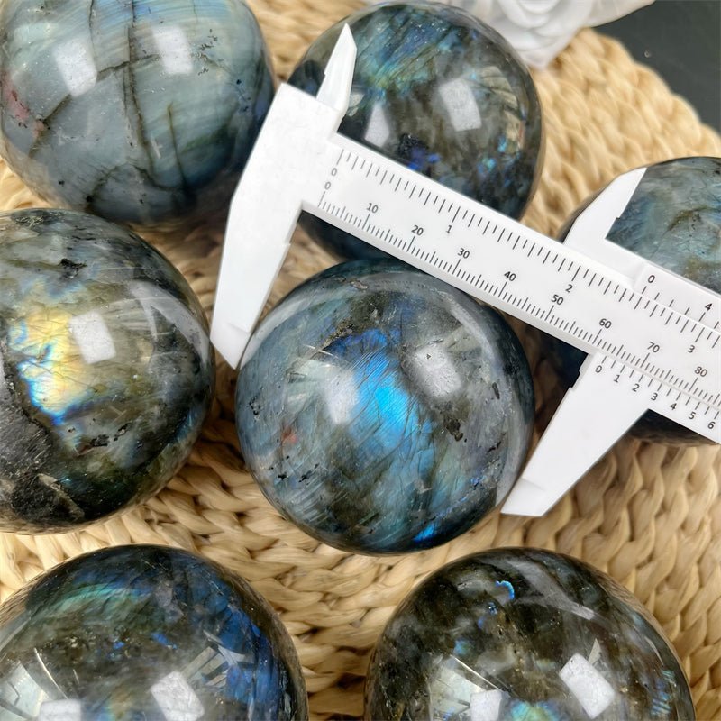 Labradorite High Flash Spheres GEMROCKY-Spheres-