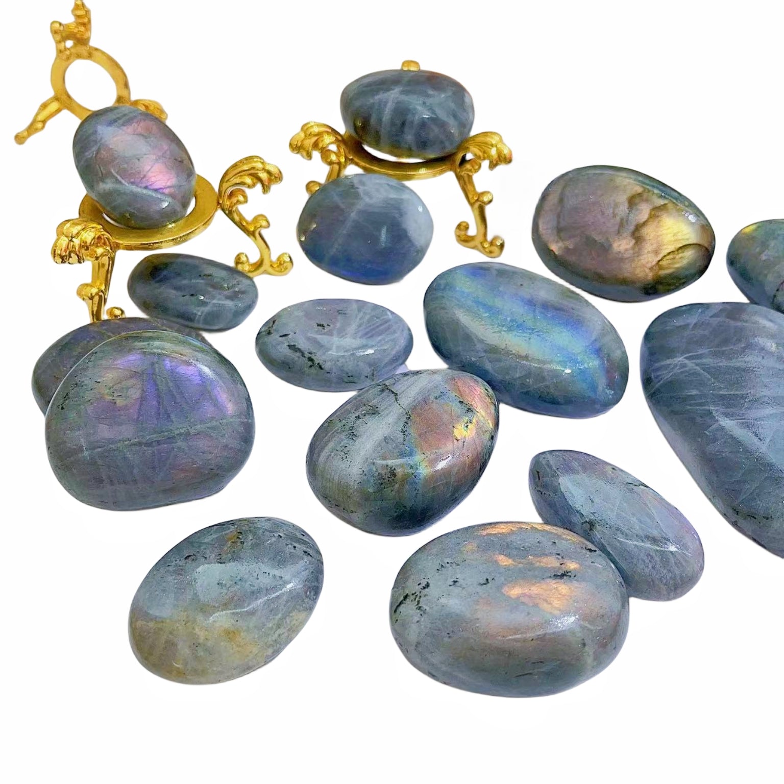 Labradorite Palm Stones GEMROCKY-Carvings-