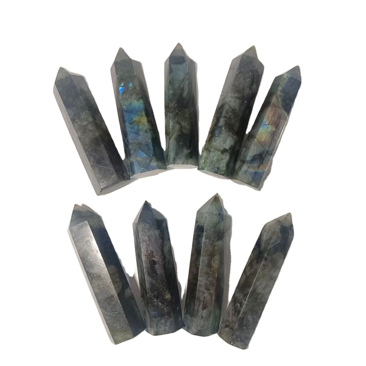 Labradorite Point Wands GEMROCKY-Point Wands-