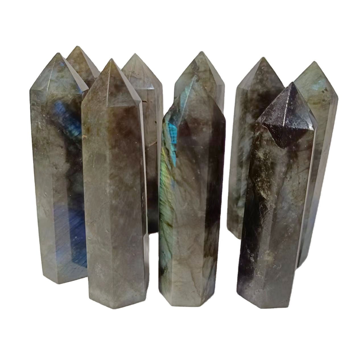 Labradorite Point Wands GEMROCKY-Point Wands-