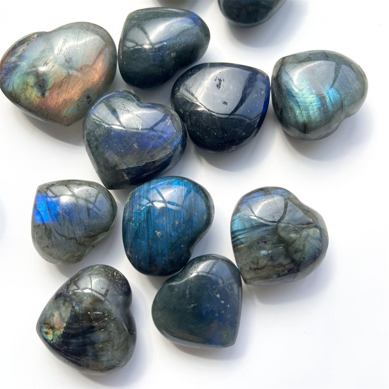 Labradorite Small Hearts GEMROCKY-Carvings-