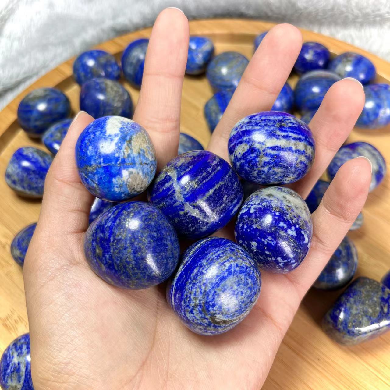 Lapis Lazuli Tumble Stones GEMROCKY-Tumbles-