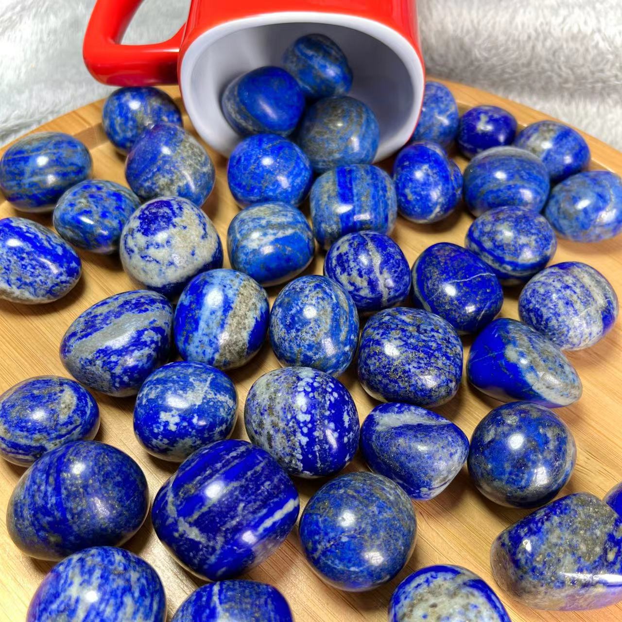 Lapis Lazuli Tumble Stones GEMROCKY-Tumbles-