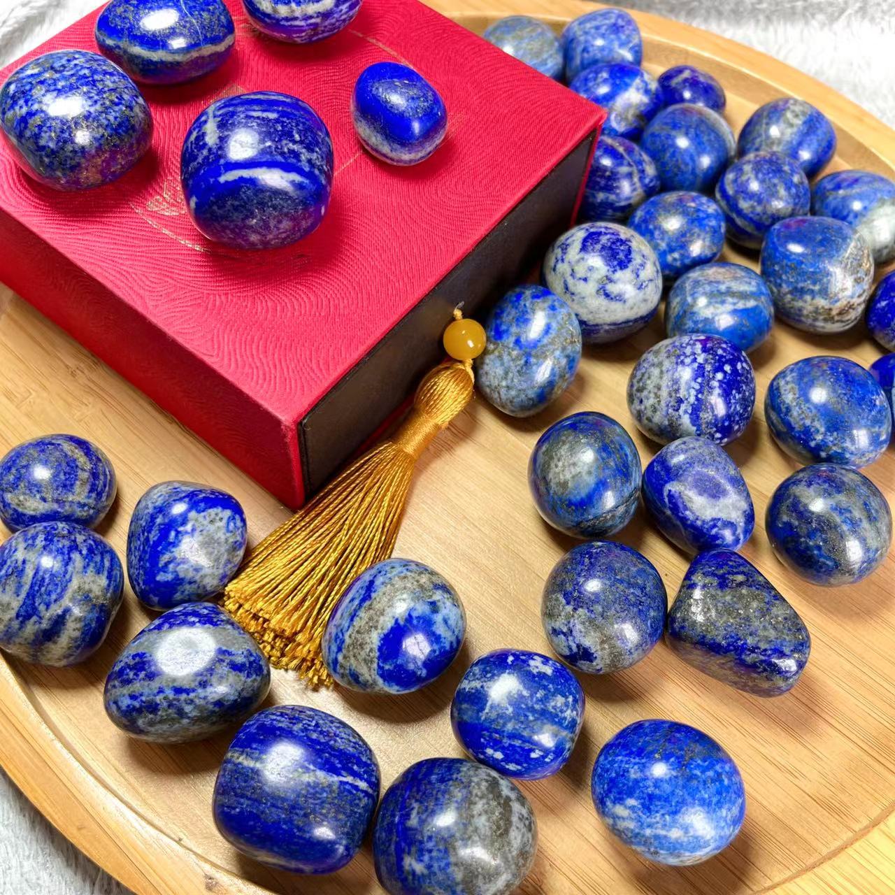 Lapis Lazuli Tumble Stones GEMROCKY-Tumbles-