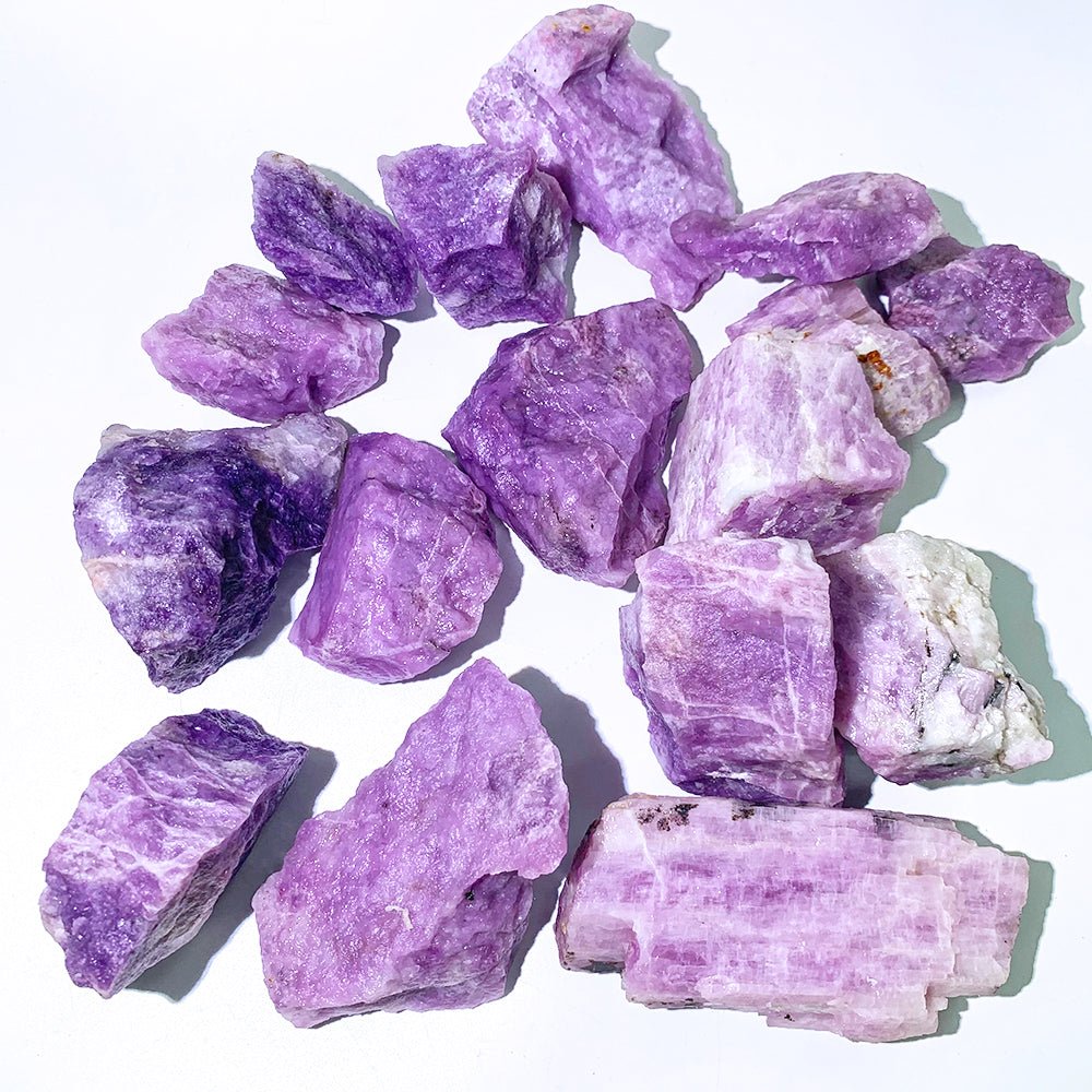 Lepidolite Rough Stones GEMROCKY-Mineral Specimens-