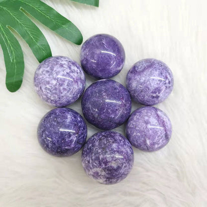 Lepidolite Spheres GEMROCKY-Spheres-