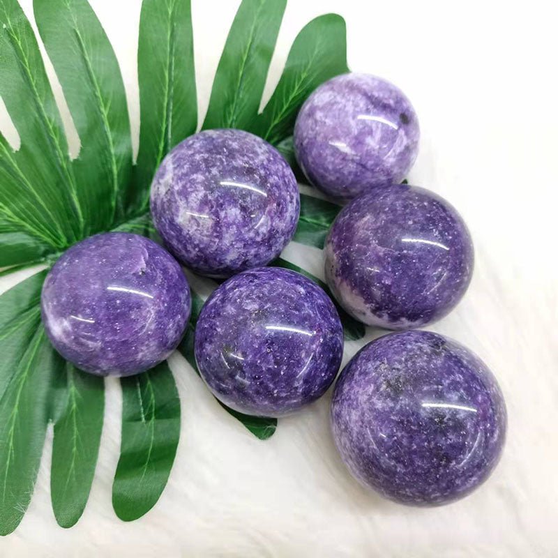 Lepidolite Spheres GEMROCKY-Spheres-