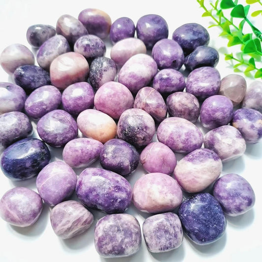 Lepidolite Tumble Stones GEMROCKY-Tumbles-