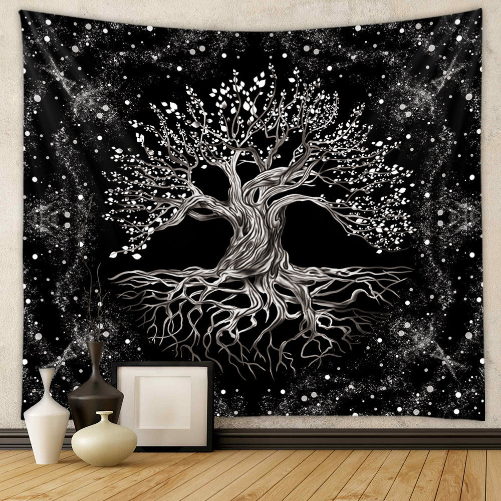 Life Tree Chakra Background Cloth Home Decor Tapestry GEMROCKY-Decoration-73*95cm-2-