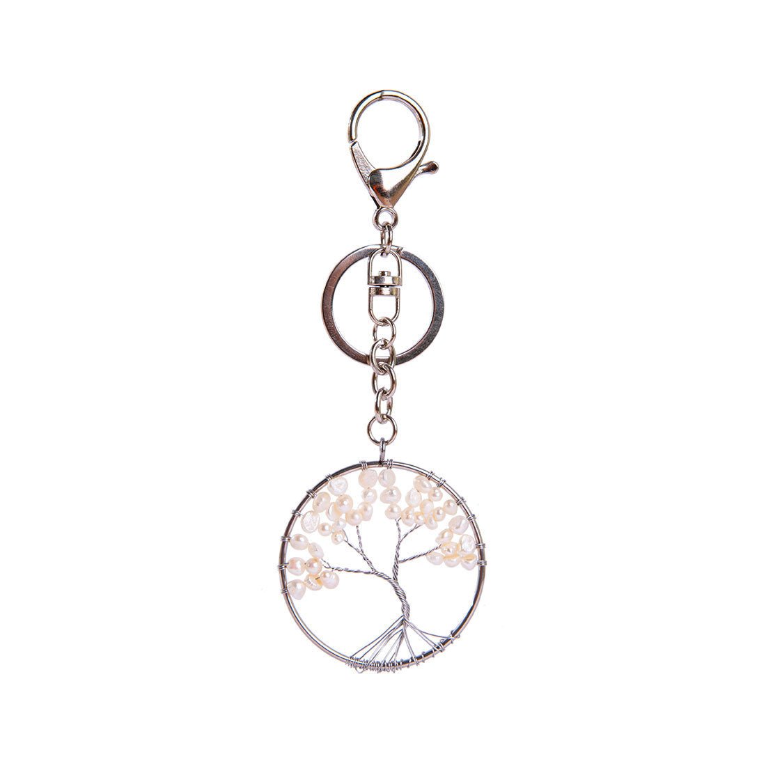 Life Tree Crystal Chip Chakra Key Chain Ornaments GEMROCKY-Decoration-8-