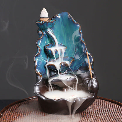 Lotus Pool Backflow Incense Burner Home Decor Ornaments GEMROCKY-Psychic-