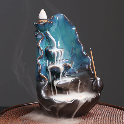 Lotus Pool Backflow Incense Burner Home Decor Ornaments GEMROCKY-Psychic-