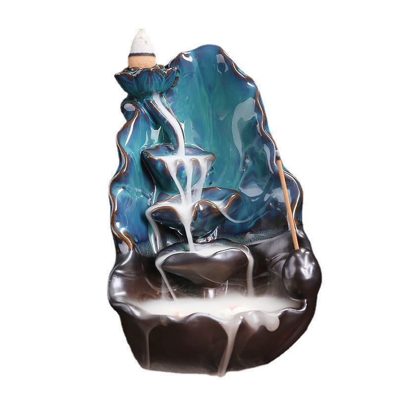 Lotus Pool Backflow Incense Burner Home Decor Ornaments GEMROCKY-Psychic-