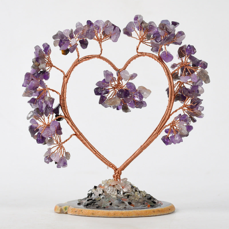 Love Shape Lucky Chips Gem Trees GEMROCKY-Decoration-Amethyst-